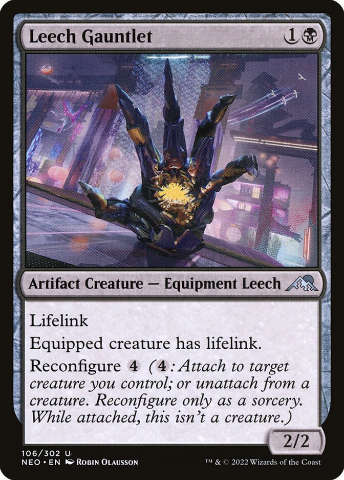 MTG Card Title: Leech Gauntlet NEO/106