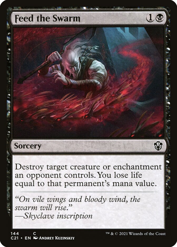 MTG Card Title: Feed the Swarm C21/144