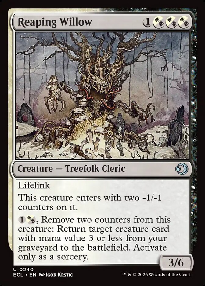 MTG Card Title: Reaping Willow ECL/240