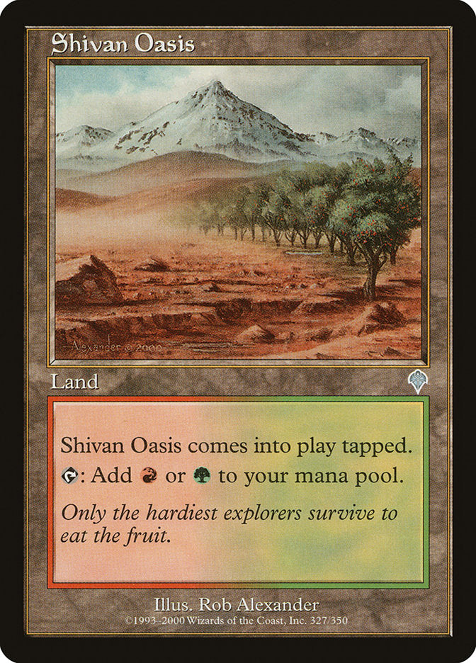 MTG Card Title: Shivan Oasis INV/327