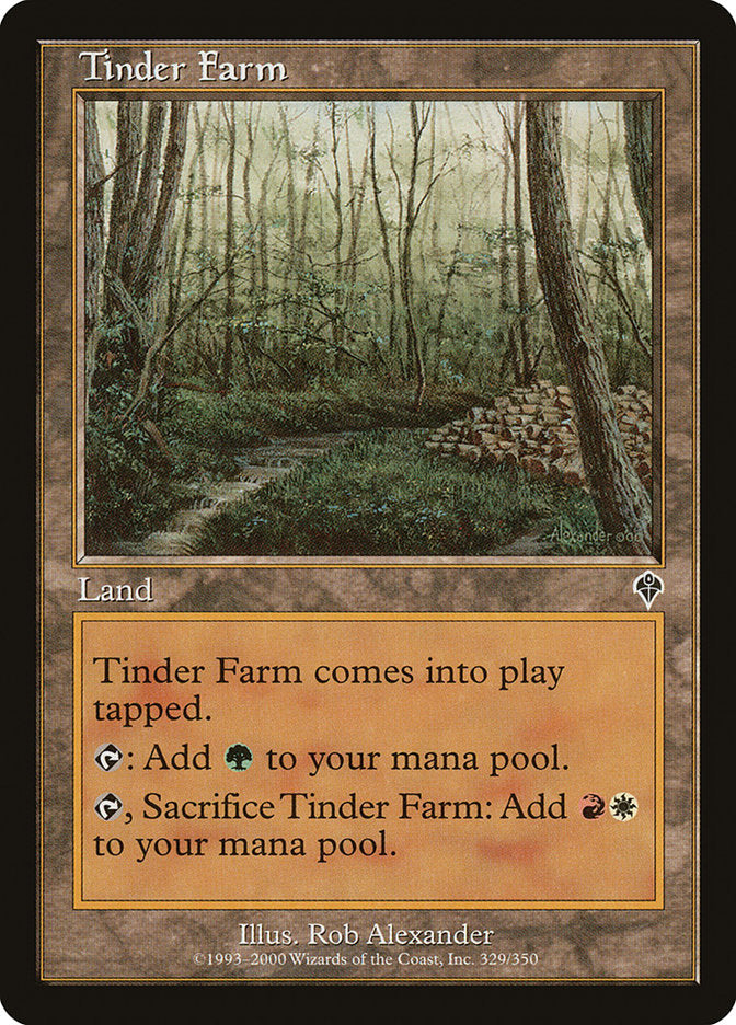 MTG Card Title: Tinder Farm INV/329