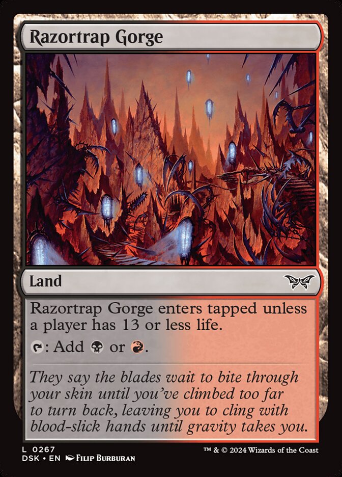 MTG Card Title: Razortrap Gorge DSK/267