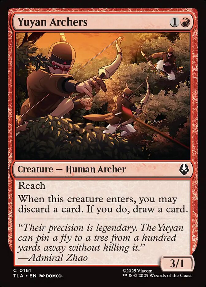 MTG Card Title: Yuyan Archers TLA/161