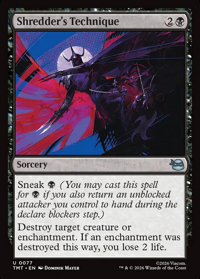 MTG Card Title: Shredder's Technique TMT/77