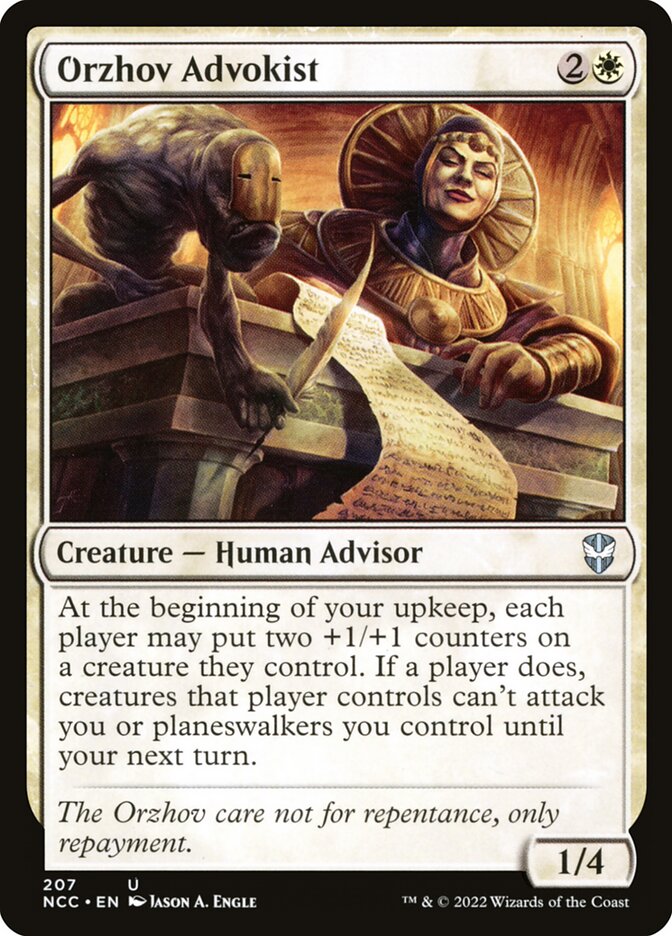 MTG Card Title: Orzhov Advokist NCC/207