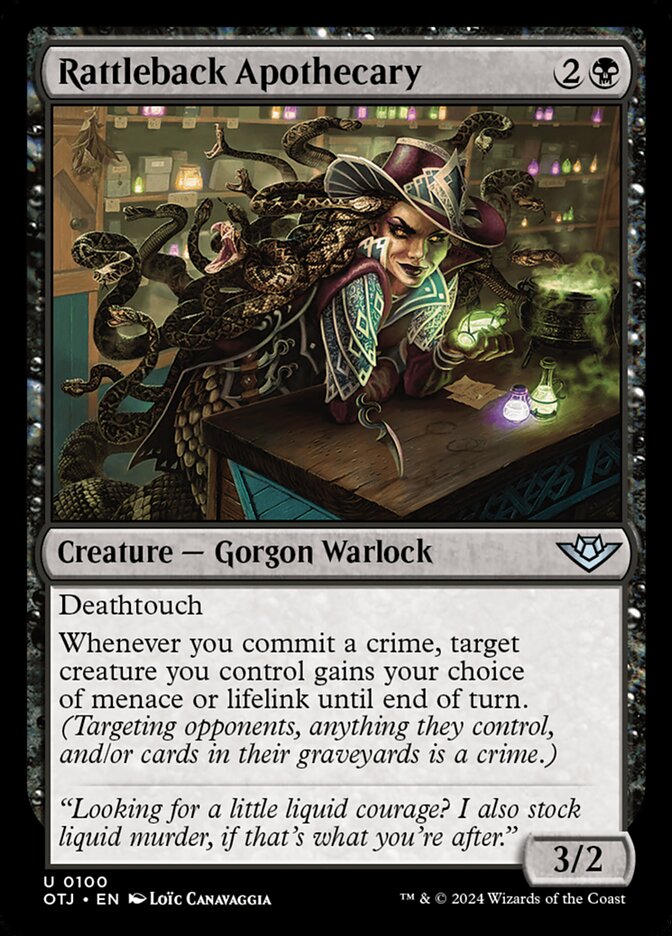 MTG Card Title: Rattleback Apothecary OTJ/100