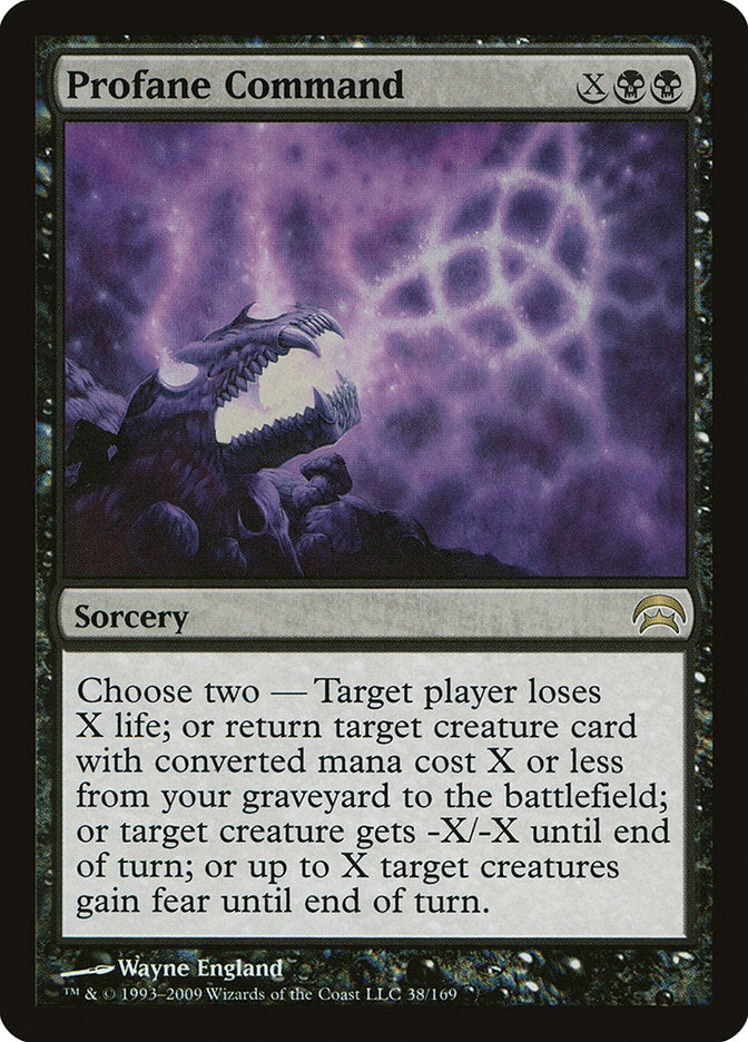 MTG Card Title: Profane Command HOP/38
