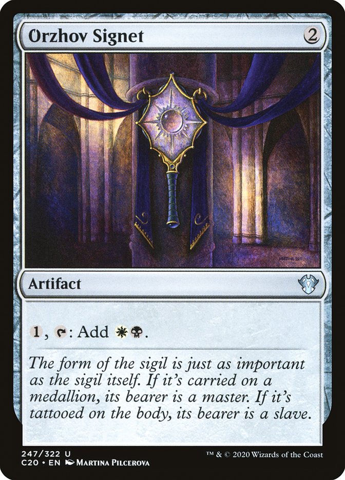 MTG Card Title: Orzhov Signet C20/247