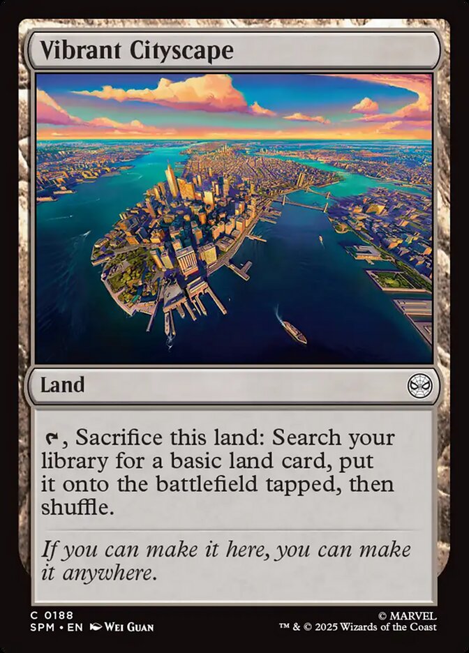MTG Card Title: Vibrant Cityscape SPM/188