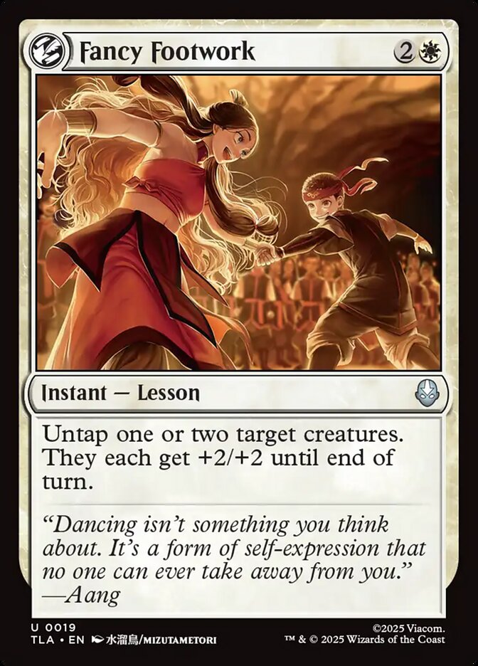 MTG Card Title: Fancy Footwork TLA/19