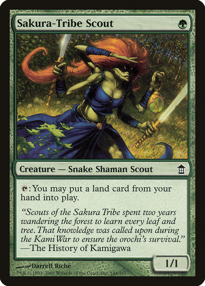 MTG Card Title: Sakura-Tribe Scout SOK/144
