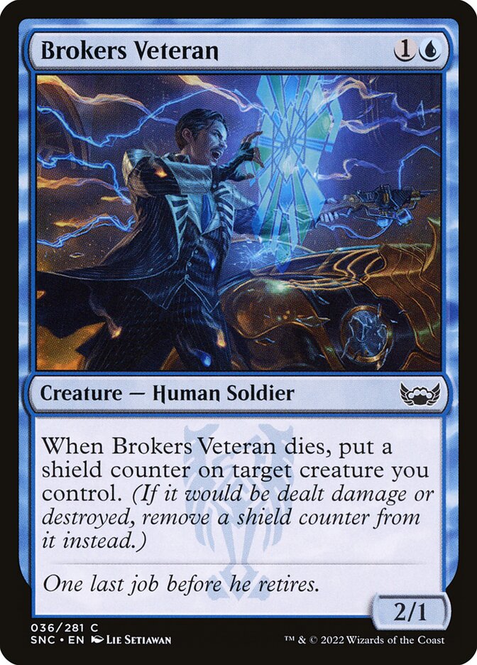 MTG Card Title: Brokers Veteran SNC/36