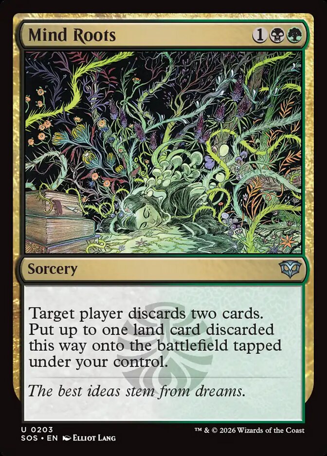 MTG Card Title: Mind Roots SOS/203