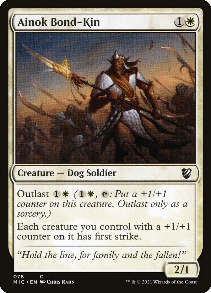 MTG Card Title: Ainok Bond-Kin MIC/78