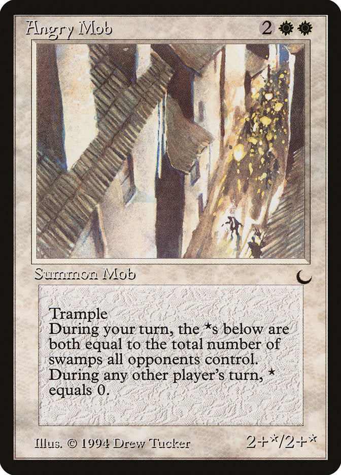MTG Card Title: Angry Mob DRK/1