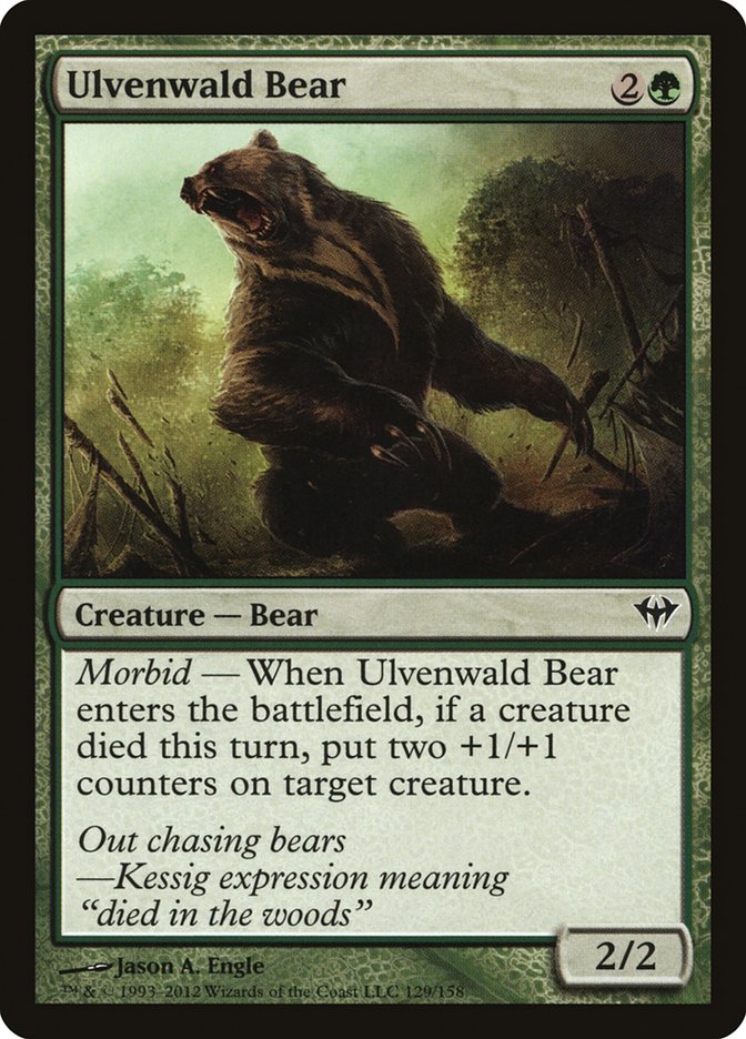 MTG Card Title: Ulvenwald Bear DKA/129