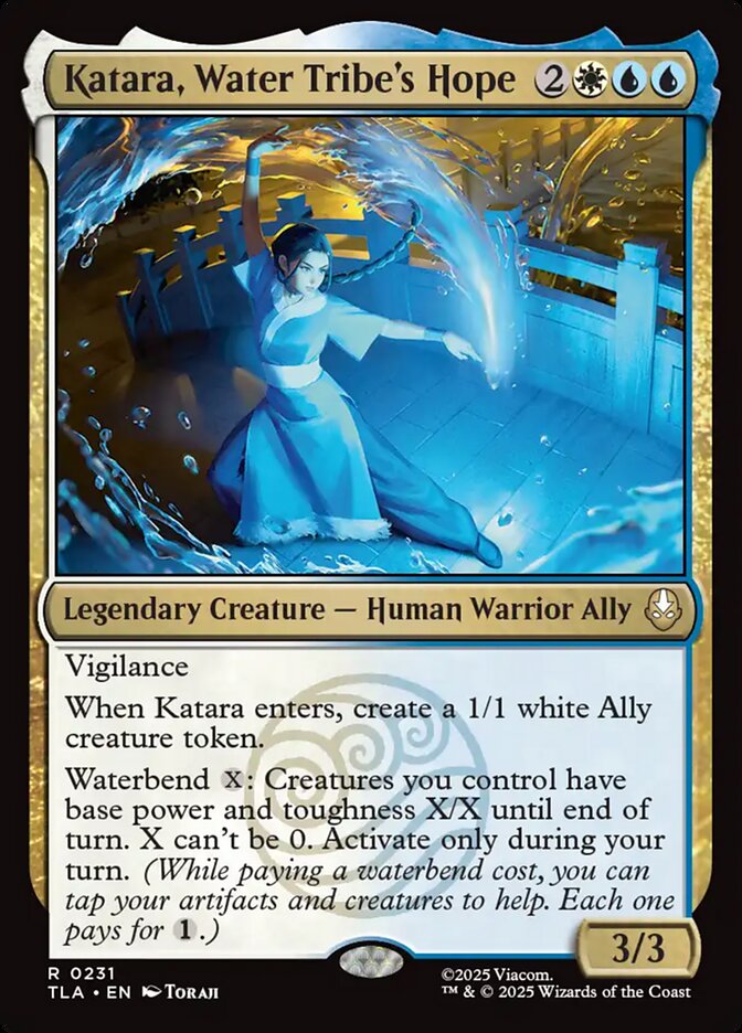 MTG Card Title: Katara, Water Tribe's Hope TLA/231