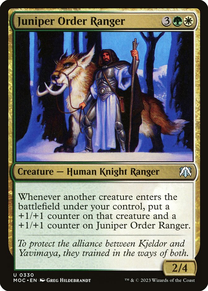 MTG Card Title: Juniper Order Ranger MOC/330