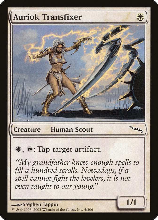 MTG Card Title: Auriok Transfixer MRD/5