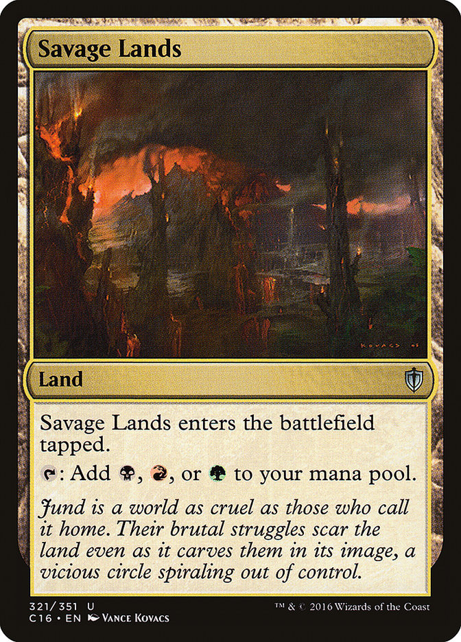 MTG Card Title: Savage Lands C16/321