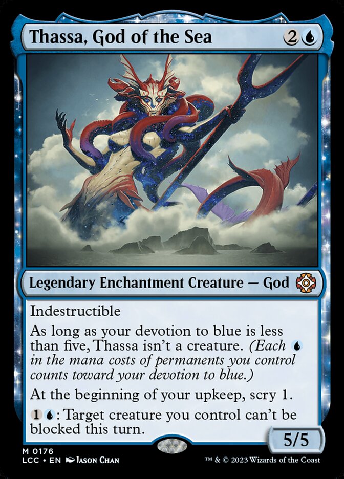MTG Card Title: Thassa, God of the Sea LCC/176