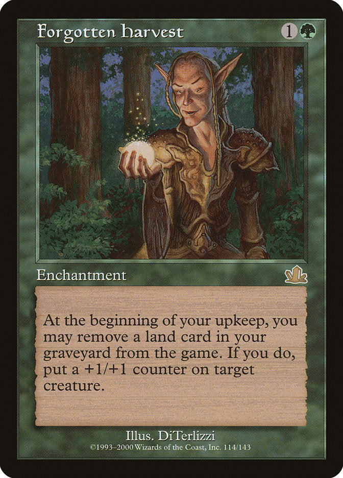 MTG Card Title: Forgotten Harvest PCY/114