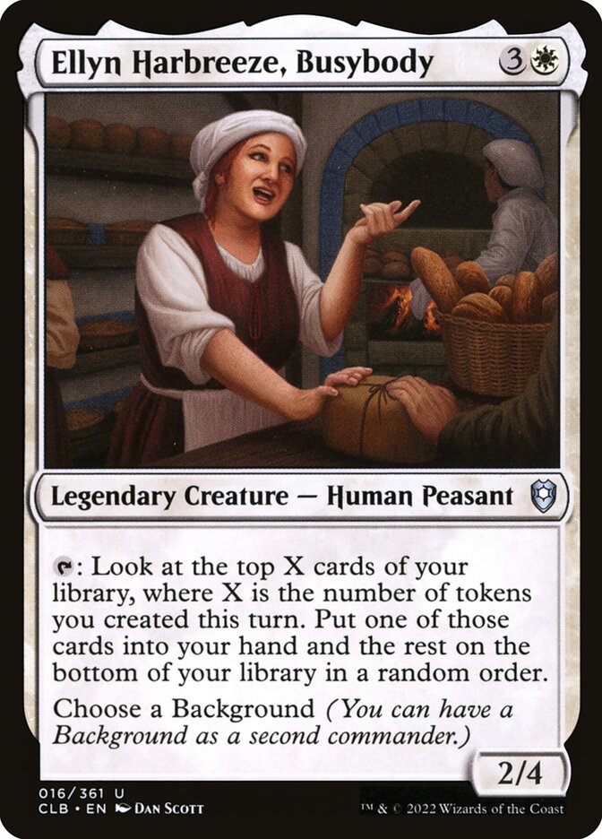 MTG Card Title: Ellyn Harbreeze, Busybody CLB/16