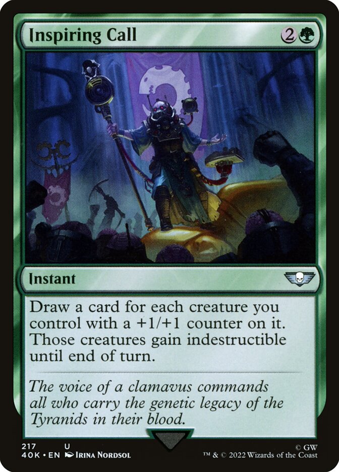 MTG Card Title: Inspiring Call 40K/217