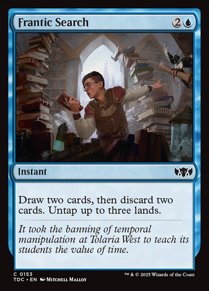 MTG Card Title: Frantic Search TDC/153