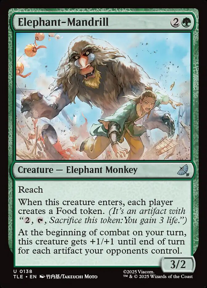 MTG Card Title: Elephant-Mandrill TLE/138