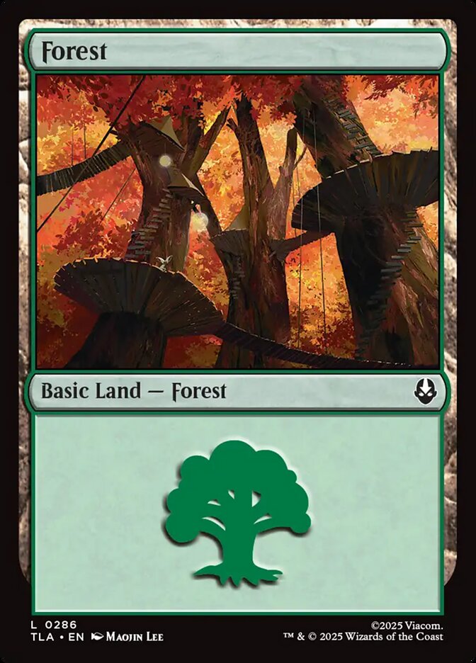 MTG Card Title: Forest TLA/286