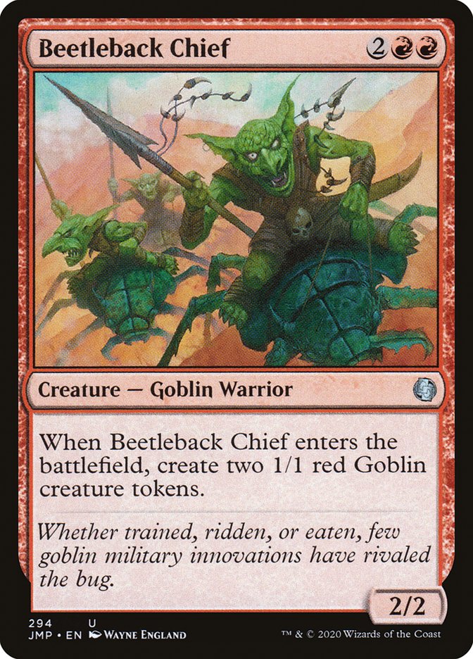 MTG Card Title: Beetleback Chief JMP/294
