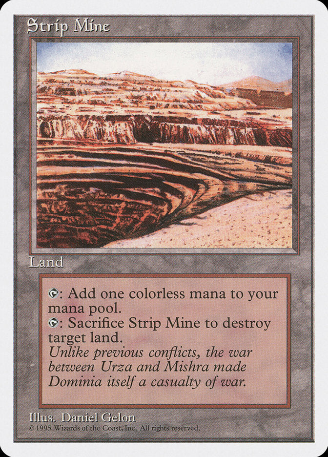 MTG Card Title: Strip Mine 4ED/363