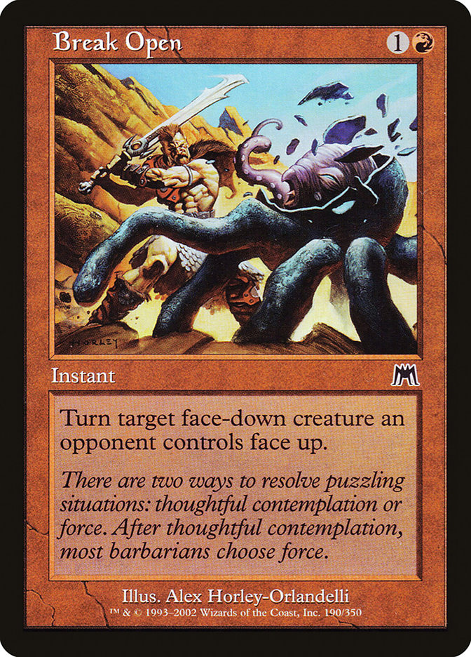 MTG Card Title: Break Open ONS/190