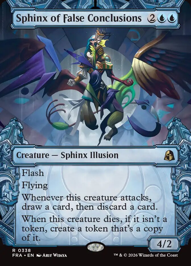 MTG Card Title: Sphinx of False Conclusions FRA/338
