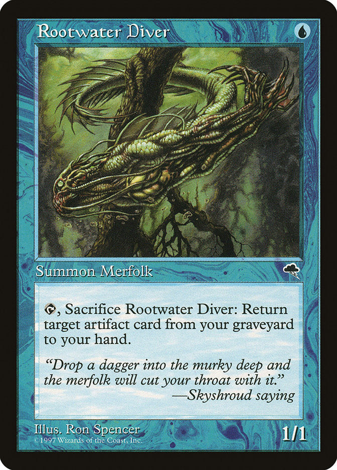 MTG Card Title: Rootwater Diver TMP/81