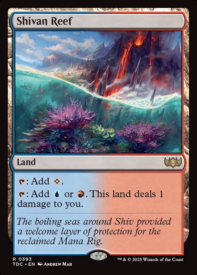 MTG Card Title: Shivan Reef TDC/393