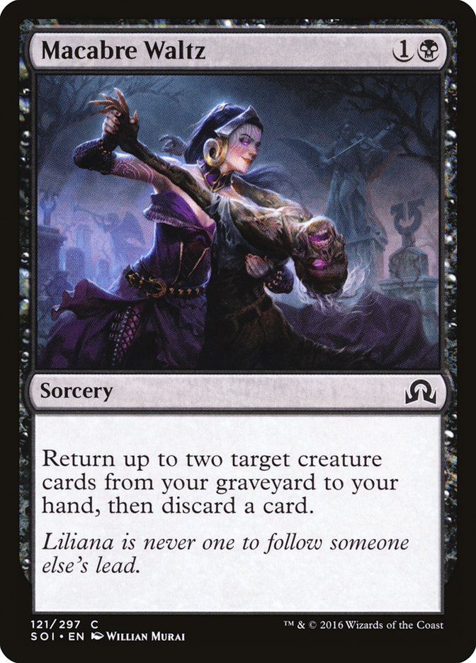 MTG Card Title: Macabre Waltz SOI/121