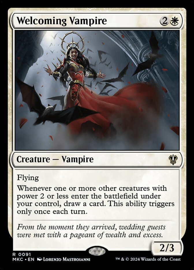 MTG Card Title: Welcoming Vampire MKC/91