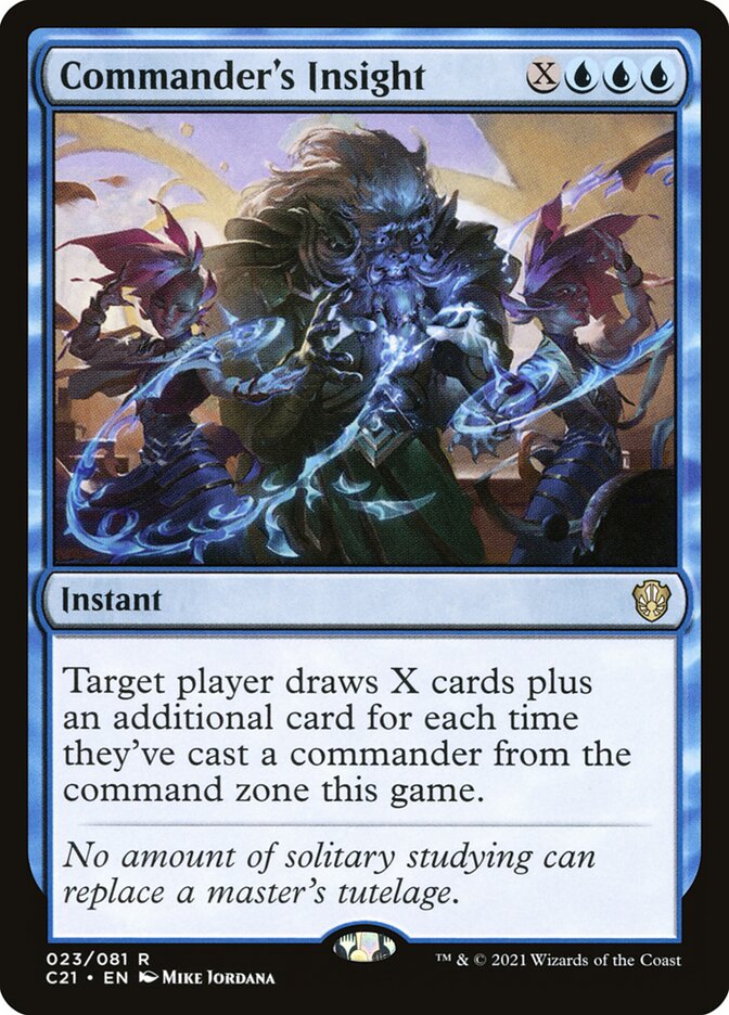 MTG Card Title: Commander's Insight C21/23