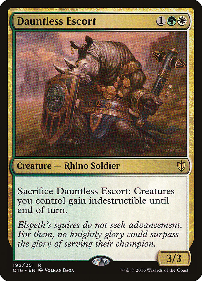 MTG Card Title: Dauntless Escort C16/192
