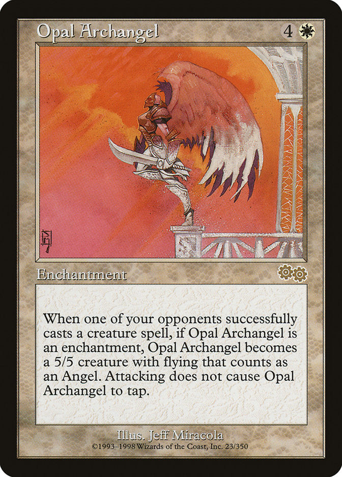 MTG Card Title: Opal Archangel USG/23