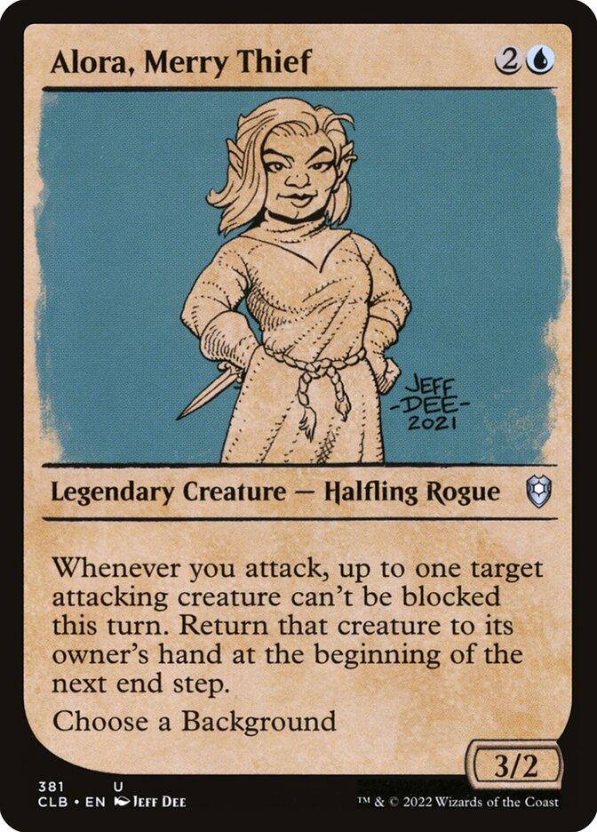 MTG Card Title: Alora, Merry Thief CLB/381
