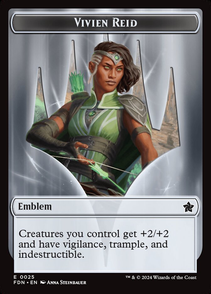 MTG Card Title: Vivien Reid Emblem TFDN/25