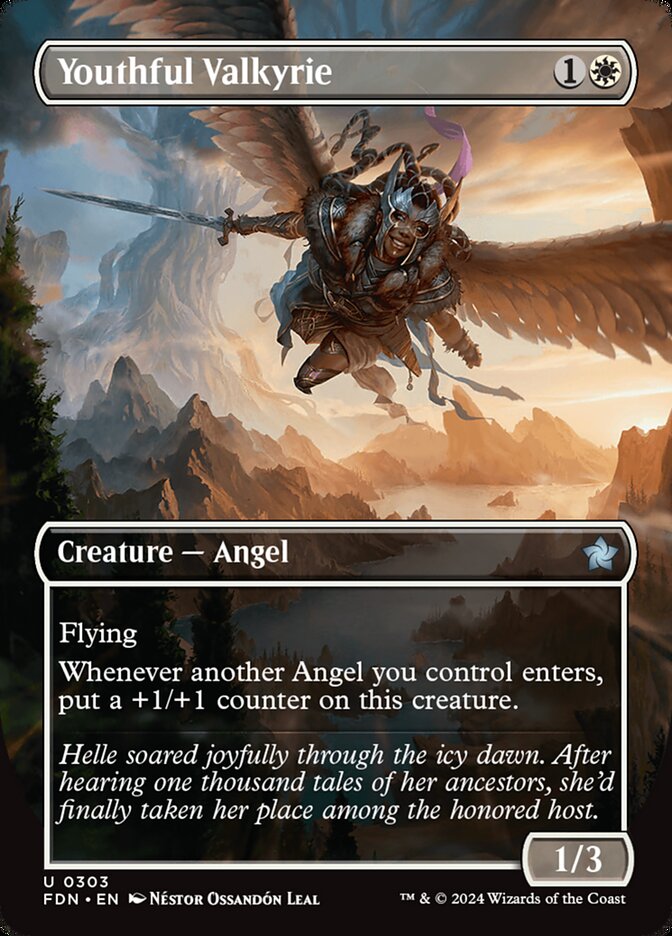 MTG Card Title: Youthful Valkyrie FDN/303