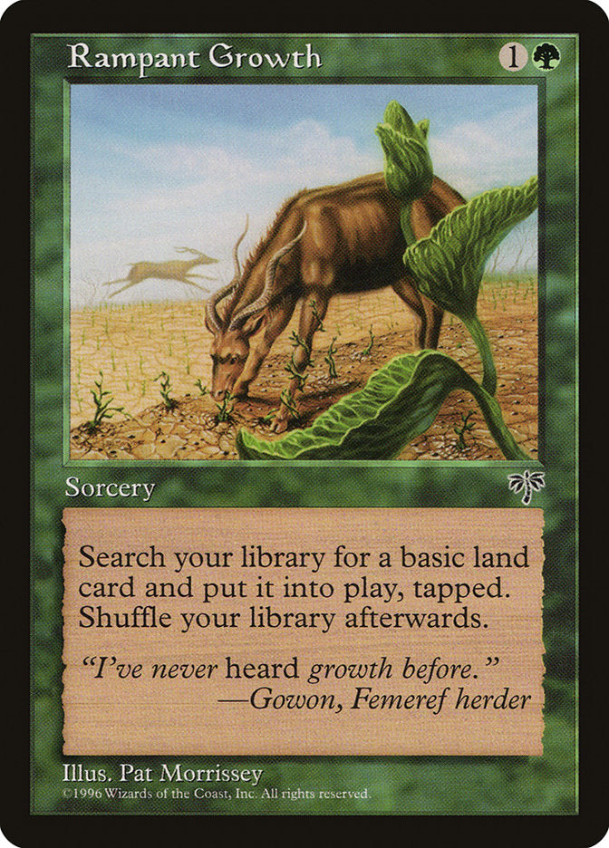 MTG Card Title: Rampant Growth MIR/235