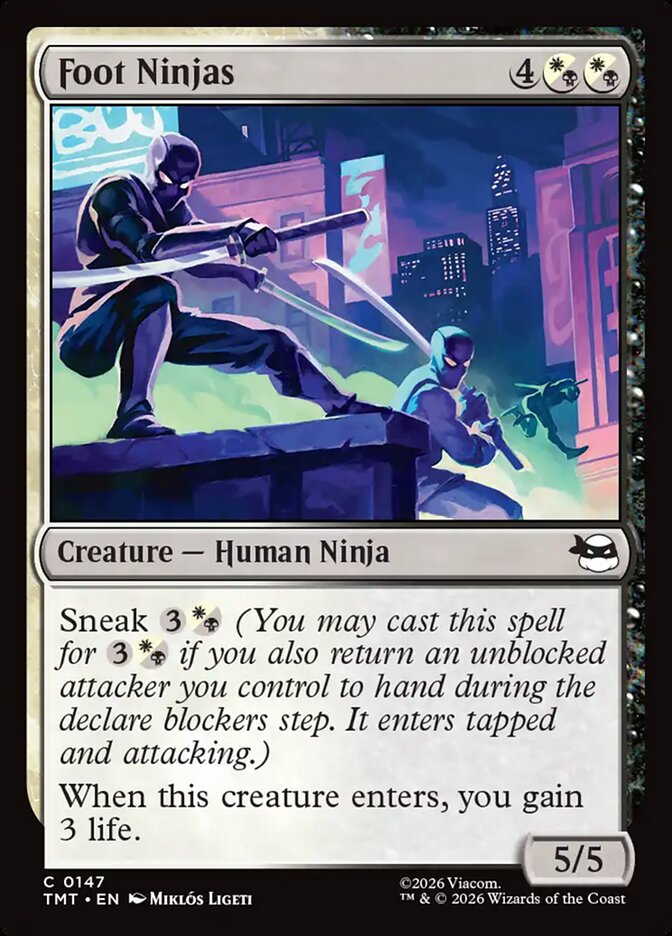 MTG Card Title: Foot Ninjas TMT/147