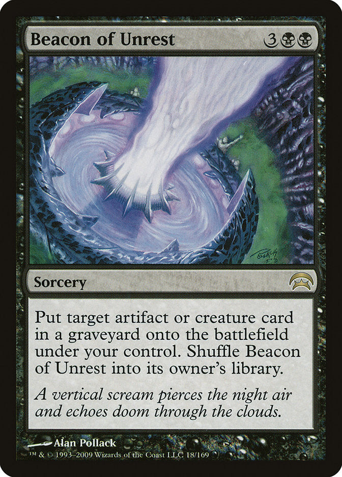 MTG Card Title: Beacon of Unrest HOP/18