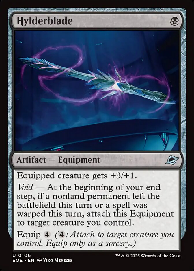 MTG Card Title: Hylderblade EOE/106