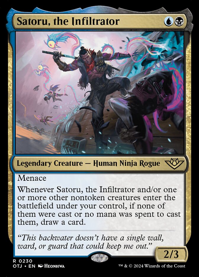 MTG Card Title: Satoru, the Infiltrator OTJ/230